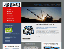 Tablet Screenshot of dragonsteelinc.com